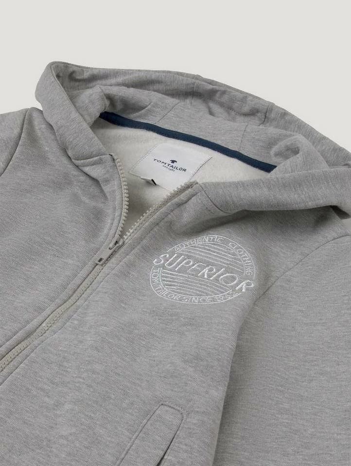 Budget ⌛ TOM TAILOR Sweatjacke »Sweatjacke mit Stickerei« 👗 Dress blue-blue, Drizzle melange-gray, Blue lolite-blue 🌟 13 Budget ⌛ TOM TAILOR Sweatjacke »Sweatjacke mit Stickerei« 👗 Dress blue-blue, Drizzle melange-gray, Blue lolite-blue 🌟 - Image 13