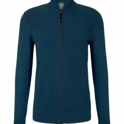 Auslauf 👏 TOM TAILOR Strickjacke »Strukturierte Jacke« Knitted Navy Melange, Medium blue ashes melange, Dark smoke green melange 🥰 -Tom Tailor Verkaufsgeschäft 58135638 727d 5537 91d5 ecb9b1f1d98e