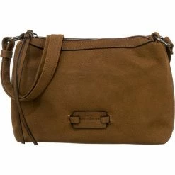 Bestpreis 🔥 TOM TAILOR Umhängetasche »Yarina Cross Bag S Umhängetasche« Khaki, Dark grey, Cognac 🎁