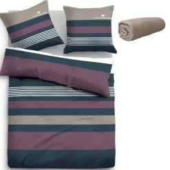 Bester Verkauf 😀 Bettwäsche »Carl«, TOM TAILOR, mit Gratis-Zugabe: Spannbettlaken Türkis-grau, Grün-grau, Taupe-beere, Rot-grau ⌛ -Tom Tailor Verkaufsgeschäft 58aed3c7 3596 59dc bdcb c3fe16e7331c