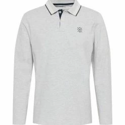 Schlussverkauf 🌟 TOM TAILOR Langarm-Poloshirt Light Stone Grey Melange, Navy, Bordeaux, Black 😍 -Tom Tailor Verkaufsgeschäft 593f527b b422 5137 a0fd 9b9bd402087e
