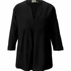 Neu 👏 TOM TAILOR Langarmbluse »Tunikabluse mit Leinen« Deep black, White ⭐ -Tom Tailor Verkaufsgeschäft 5987cd34 6299 5919 9514 a317b5997dc6