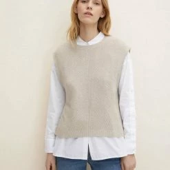 Am billigsten ⭐ TOM TAILOR Strickpullover »Pullunder mit Seitenschlitzen« Cold beige melange, Oyster grey melange, Soft greyish green melange, Deep black ✔️ -Tom Tailor Verkaufsgeschäft 59a9aa36 cf40 543e a524 416476aa9dbb