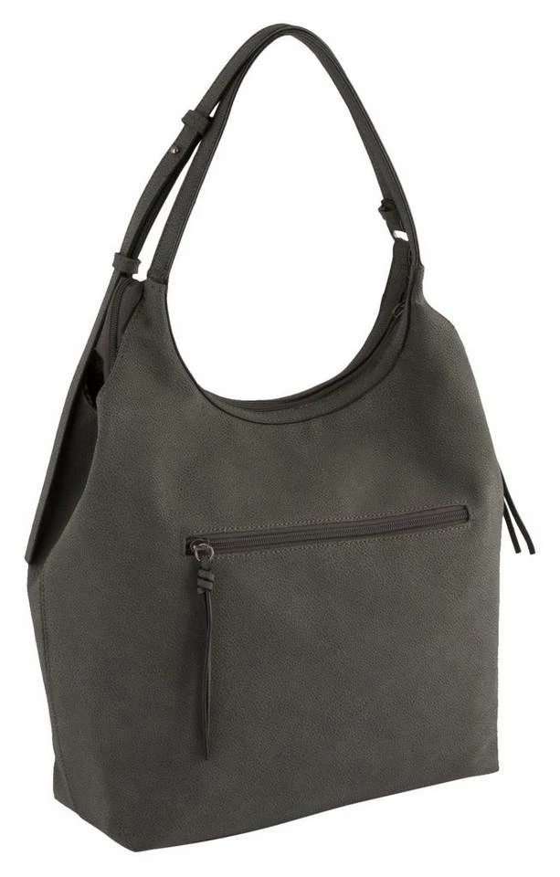 Am billigsten ⌛ TOM TAILOR Hobo »YARINA«, mit praktischem Reißverschluss Rückfach Dark grey, Khaki, Cognac 👍 4 Am billigsten ⌛ TOM TAILOR Hobo »YARINA«, mit praktischem Reißverschluss Rückfach Dark grey, Khaki, Cognac 👍 - Image 4