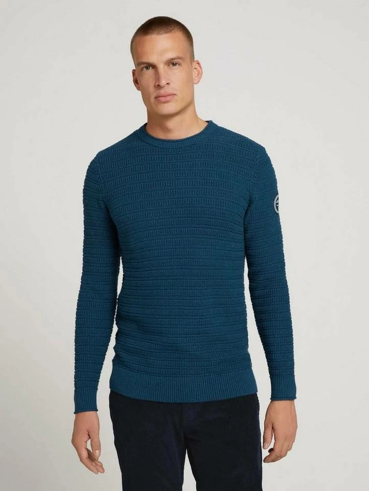 Schlussverkauf 🎁 TOM TAILOR Strickpullover »Strickpullover« Soft beige melange, Sky Captain Blue, Ultra marine blue melange ✔️ 11 Schlussverkauf 🎁 TOM TAILOR Strickpullover »Strickpullover« Soft beige melange, Sky Captain Blue, Ultra marine blue melange ✔️ - Image 11