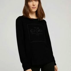 Bestes Angebot 😉 TOM TAILOR Sweatshirt mit Applikation aus schwarzen Glitzersteinchen Earth brown, Cold beige, Deep black ⌛ 51 Bestes Angebot 😉 TOM TAILOR Sweatshirt mit Applikation aus schwarzen Glitzersteinchen Earth brown, Cold beige, Deep black ⌛ -Tom Tailor Verkaufsgeschäft 5a5a91bb 7f4f 5abd a82d 1ece9f511971