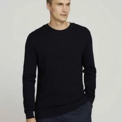 Auslauf 🔔 TOM TAILOR Strickpullover »Pullover mit Bio-Baumwolle« Black Grey Melange, Spicy chocolate melange, Knitted Navy Melange, Bleak green melange 😀 -Tom Tailor Verkaufsgeschäft 5ac60beb 4e60 5240 8676 4d30b77dd3f5