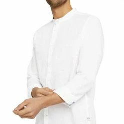 Bestpreis 🔔 TOM TAILOR Langarmshirt »regular cotton linen mao 👚 shirt« Navy white scattered design, Off White ✔️ -Tom Tailor Verkaufsgeschäft 5d391b8a d6a8 5e70 bd82 dc72359d9487