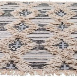 Coupon ⌛ Teppich »Cozy Kelim«, TOM TAILOR, rechteckig, Höhe 5 mm, handgewebt, mit Fransen, Boho-Style, Wohnzimmer 🎁