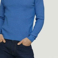 Auslauf ✨ TOM TAILOR Strickpullover »Pullover mit Rippbündchen« Dark Blue, Bright ibiza blue 🔔 -Tom Tailor Verkaufsgeschäft 5de15066 8f13 599b b0aa 92fe72ccea16