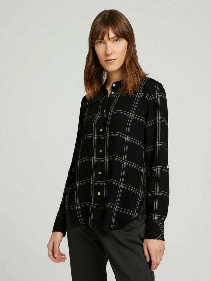 Aktion 👏 TOM TAILOR Langarmbluse »Hemdbluse mit Karomuster« Black green check, Beige brown check 😀 20 Aktion 👏 TOM TAILOR Langarmbluse »Hemdbluse mit Karomuster« Black green check, Beige brown check 😀 - Image 20