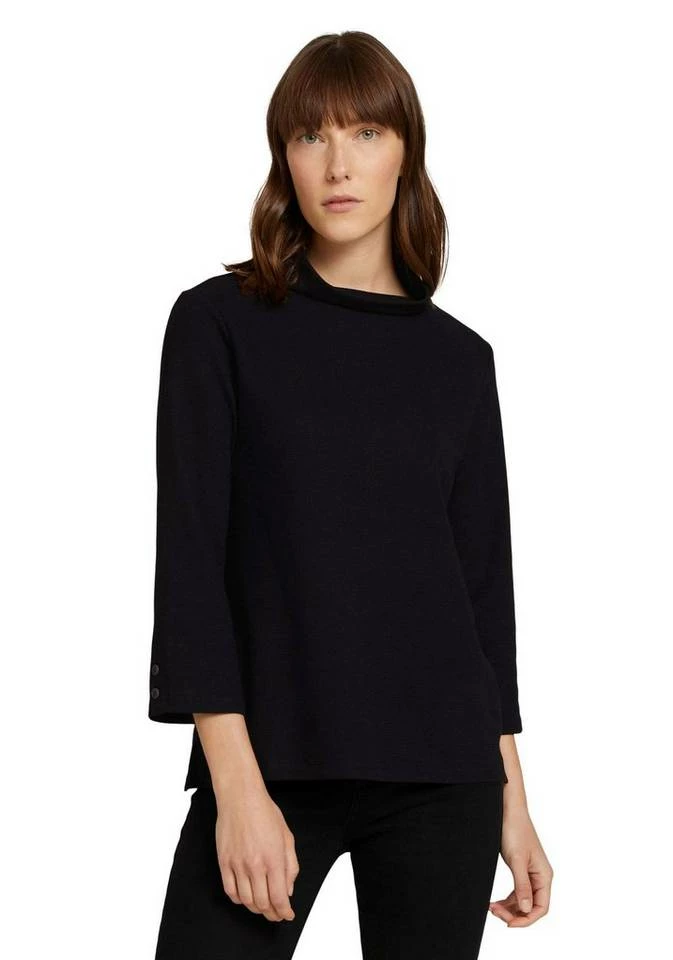 Aktion 🌟 TOM TAILOR Rollkragenshirt mit Knöpfen an den Ärmelenden Gingerbread brown, Deep black (schwarz), Soft greyish green (mintgrün) 👏 1 Aktion 🌟 TOM TAILOR Rollkragenshirt mit Knöpfen an den Ärmelenden Gingerbread brown, Deep black (schwarz), Soft greyish green (mintgrün) 👏