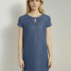 Brandneu 🛒 TOM TAILOR Jerseykleid »Lyocell T-Shirt-Kleid im 👖 Jeanslook« Mid stone wash denim, Blue Denim 🔥 -Tom Tailor Verkaufsgeschäft 5f70902b 20e2 5d6b b3ee 6ebcd001c2d2