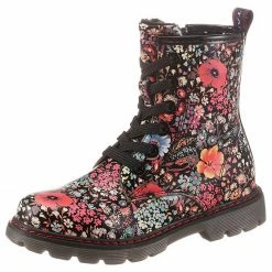 Neu ❤️ TOM TAILOR Schnürboots mit farbenfrohem Blütenprint ❤️