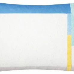 Schlussverkauf 🥰 Kissenhülle »Bricks«, TOM TAILOR (1 Stück), mit aufgesticktem Bouclé-Effektstreifen Blau-aqua-hellblau-azur, Marine-dunkelblau-bunt 🌟