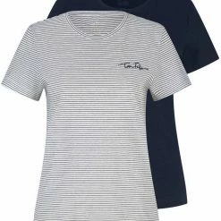 Großhandel ❤️ TOM TAILOR T-Shirt (Packung, 2-tlg., 2er-Pack) mit Bio-Baumwolle 😀