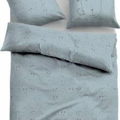 Brandneu 😍 Kinderbettwäsche »ANIMALS«, TOM TAILOR, mit tollen Tiermustern Aqua grey, Light blue 👍