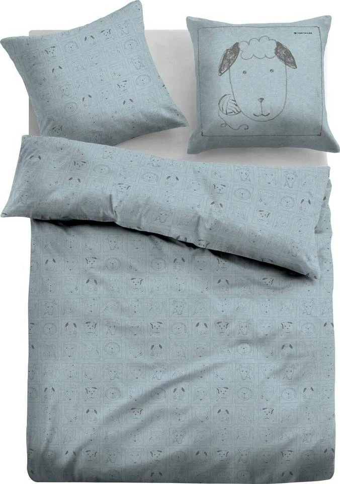 Brandneu 😍 Kinderbettwäsche »ANIMALS«, TOM TAILOR, mit tollen Tiermustern Aqua grey, Light blue 👍 1 Brandneu 😍 Kinderbettwäsche »ANIMALS«, TOM TAILOR, mit tollen Tiermustern Aqua grey, Light blue 👍