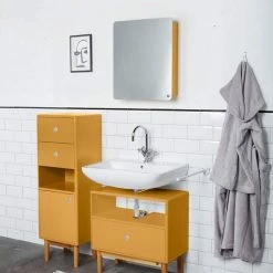 Top 10 😉 TOM TAILOR Unterschrank »COLOR BATH« mit 1 Tür & 2 Schubladen, mit Push-to-Open, mit Füßen in Eiche geölt, Breite 40 cm Coral, Mustard, Petrol, Dove 🔔 -Tom Tailor Verkaufsgeschäft 61e05881 3f6e 56dd a9b6 49d859e32102