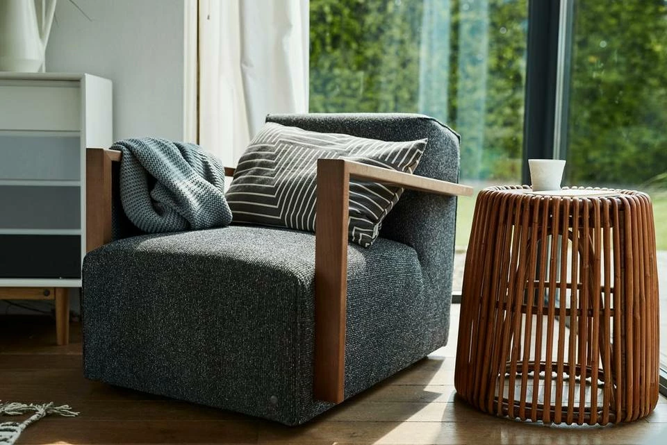 Bestpreis ⭐ TOM TAILOR Beistelltisch »T-RATTAN SIDE TABLE HIGH«, hoher Beistelltisch aus Rattan mit Platte aus recycletem Teakholz ❤️ 4 Bestpreis ⭐ TOM TAILOR Beistelltisch »T-RATTAN SIDE TABLE HIGH«, hoher Beistelltisch aus Rattan mit Platte aus recycletem Teakholz ❤️ - Image 4