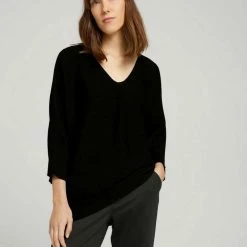 Am billigsten 🧨 TOM TAILOR Strickpullover »Pullover mit Fledermausärmeln« 😀 -Tom Tailor Verkaufsgeschäft 63cf23f1 93bf 500c 80aa 4ea034bbbd21