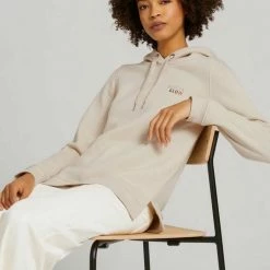 Neu 🔔 TOM TAILOR Sweatshirt »Hoodie mit Print« Dusty mid olive, Cold beige ❤️ -Tom Tailor Verkaufsgeschäft 63e257c3 122c 59f3 9511 0c7745adc8b8