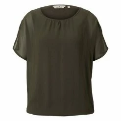 Top 10 😍 TOM TAILOR Kurzarmbluse Grape Leaf Green, Khaki floral design, Whisper White 🎉 -Tom Tailor Verkaufsgeschäft 643e1f24 ad5d 5c6f 8717 7c8e0841a79c