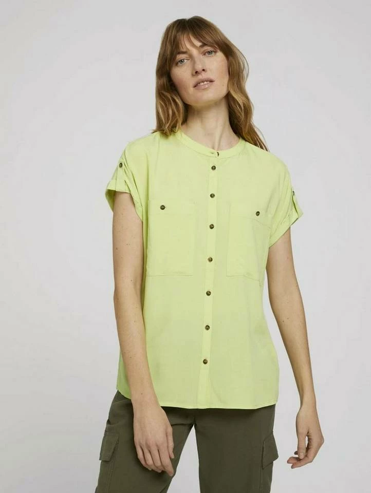 Bestes Angebot 😉 TOM TAILOR Kurzarmbluse Anemone blue, Grape Leaf Green, Celery ice 🤩 2 Bestes Angebot 😉 TOM TAILOR Kurzarmbluse Anemone blue, Grape Leaf Green, Celery ice 🤩 - Image 2