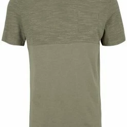 Besorgen 💯 TOM TAILOR T-Shirt in Two-Tone-Optik Navy-meliert, Olivgrün-meliert ✔️