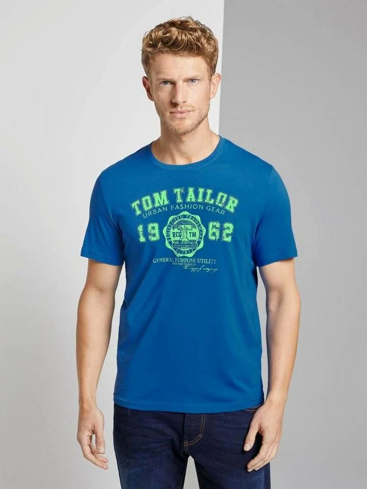 Top 10 ⌛ TOM TAILOR T-Shirt mit Logofrontprint Offwhite, Plain red, Sky captain blue white melange, Royalblau 🎁 39 Top 10 ⌛ TOM TAILOR T-Shirt mit Logofrontprint Offwhite, Plain red, Sky captain blue white melange, Royalblau 🎁 - Image 39