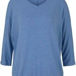 Budget ❤️ TOM TAILOR 3/4-Arm-Shirt in Melange-Optik 26203, Sea blue melange, Hellgrau-meliert, Cozy pink melange ⌛ -Tom Tailor Verkaufsgeschäft 6555f287 f200 5cb5 a127 8101132d6b3f