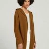 Bestes Angebot 👏 TOM TAILOR Strickjacke »Cardigan mit Kapuze« Deep black, Gingerbread brown melange, Silver Grey Melange 😀