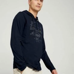 Brandneu 🛒 TOM TAILOR T-Shirt »Print Hoodie im Used Look« 😀 -Tom Tailor Verkaufsgeschäft 668424f0 12c3 5fdd 9382 adc0ed794d59