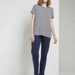 Bestes Angebot ✔️ TOM TAILOR Pyjamaoberteil »Kurzes Pyjama Oberteil mit Streifen« 😍 -Tom Tailor Verkaufsgeschäft 6688b768 5c2e 5a4a 8f03 bdfcf6637a7d