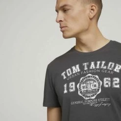 Auslauf 🧨 TOM TAILOR T-Shirt »T-Shirt mit Print im Doppelpack« Dark Blue, Tarmac Grey 🧨 -Tom Tailor Verkaufsgeschäft 66ca3231 281b 5251 b40a c2c36bb4787c