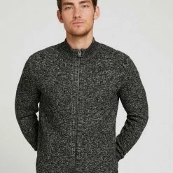 Budget 😀 TOM TAILOR Strickjacke »Strickjacke mit Stehkragen und Reißverschluss« 🎉