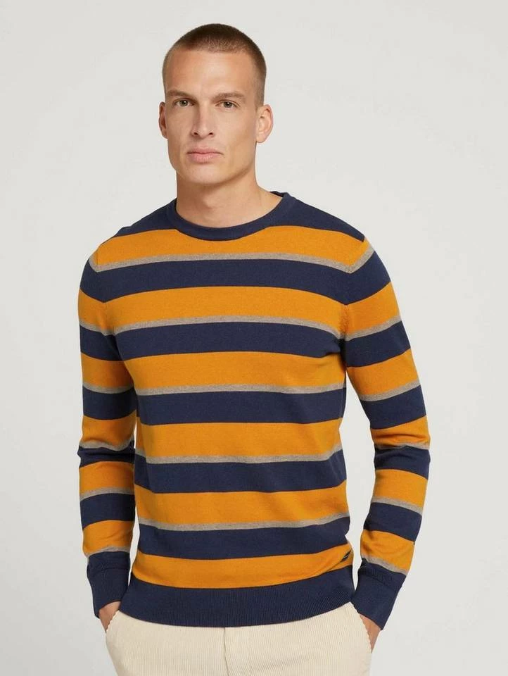 Blitzangebot 🔥 TOM TAILOR Rundhalspullover mit Blockstreifen Camel navy red stripe, Navy white beige stripe, Blue navy white stripe, Beige navy block stripe 🥰 31 Blitzangebot 🔥 TOM TAILOR Rundhalspullover mit Blockstreifen Camel navy red stripe, Navy white beige stripe, Blue navy white stripe, Beige navy block stripe 🥰 - Image 31