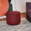 Neu ❤️ TOM TAILOR Pouf »DROP CHIC«, mit Kedernaht, ø 50 cm Dark grey TSV 39, Lavender TSV 18, Olive TSV 23, Sunny yellow REC 25 👏