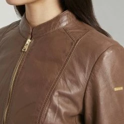 Budget 💯 TOM TAILOR Lederjacke »Lederjacke mit Stehkragen« ✨ -Tom Tailor Verkaufsgeschäft 69958027 3c21 529a a4d9 9da4d8bb0e8a