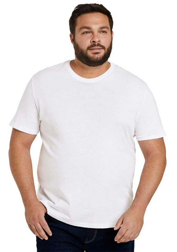 Neu 🧨 TOM TAILOR Men Plus T-Shirt (Packung, 2-tlg) mit Rundhals Weiß, Schwarz 🥰 11 Neu 🧨 TOM TAILOR Men Plus T-Shirt (Packung, 2-tlg) mit Rundhals Weiß, Schwarz 🥰 – Bild 11