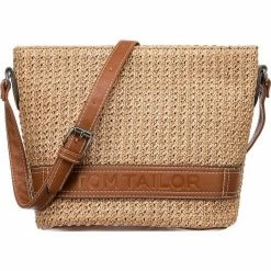 Budget 💯 TOM TAILOR Umhängetasche »Luisa Cross Bag M Umhängetasche« Mixed black, Cognac 😉