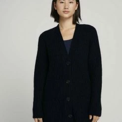 Blitzangebot 🔔 TOM TAILOR Strickjacke »Langer Cardigan mit Taschen« Smooth light sand melange, Sky Captain Blue, Dark maroon red ❤️ -Tom Tailor Verkaufsgeschäft 6af6a008 f47c 5368 a003 1e3ad04f9f36