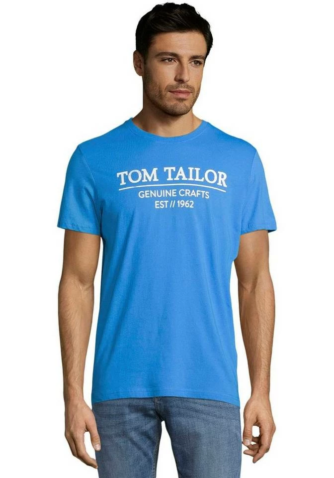 Neu ✔️ TOM TAILOR Rundhalsshirt mit großem Logofrontprint Bright ibiza blue, Weiß, Blau, Light-indigo-blue 💯 14 Neu ✔️ TOM TAILOR Rundhalsshirt mit großem Logofrontprint Bright ibiza blue, Weiß, Blau, Light-indigo-blue 💯 – Bild 14