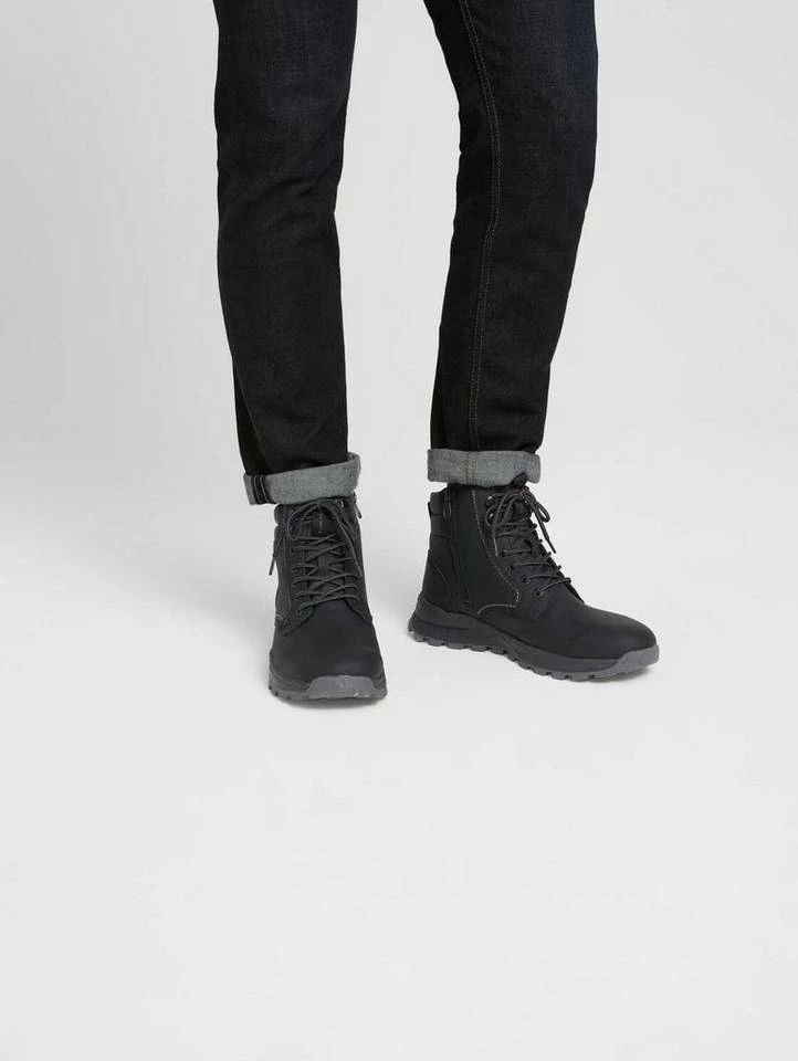 Bester Verkauf 🔔 TOM TAILOR »Lederimitat« Schnürstiefelette Camel, Black, Schwarz 🥰 18 Bester Verkauf 🔔 TOM TAILOR »Lederimitat« Schnürstiefelette Camel, Black, Schwarz 🥰 – Bild 18