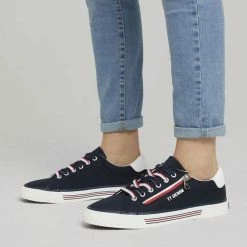 Aktion 👍 TOM TAILOR Denim »Sneaker mit Reißverschluss-Details« 👟 Sneaker White, Navy 🎁 -Tom Tailor Verkaufsgeschäft 6c0939cb 7202 50cb be42 19806fa02662