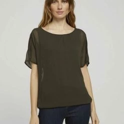 Top 10 😍 TOM TAILOR Kurzarmbluse Grape Leaf Green, Khaki floral design, Whisper White 🎉 -Tom Tailor Verkaufsgeschäft 6c46091c be63 5abb bbb0 71bd7f9a7288