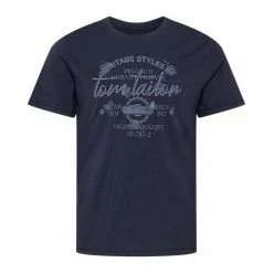 Budget 😍 TOM TAILOR T-Shirt »Print T-Shirt im Used Look« Tarmac Grey, Dark Gable Green, Decadent Bordeaux, Sky Captain Blue 🌟 -Tom Tailor Verkaufsgeschäft 6c498a44 1871 5ddd 8c75 63f4dacdf1fb