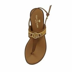 Besorgen 👍 TOM TAILOR »Tom Tailor Damen 1193904 🩴 Sandalette Zehentrenner Sommer« Riemchensandale Cognac, Navy 🎉 -Tom Tailor Verkaufsgeschäft 6c68f88b 82bf 5d46 b0b6 86f6d4860b1c