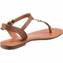 Am billigsten 😍 TOM TAILOR »T-Steg-Sandalen« T-Strap Pumps Navy, Cognac 🔔 -Tom Tailor Verkaufsgeschäft 6d6fbedf 5e5a 52bd b058 a0d803db424e