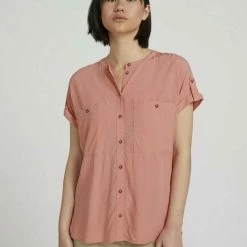 Aktion 🎁 TOM TAILOR Langarmbluse »Kurzarm Hemdbluse mit LENZING(TM) ECOVERO(TM)« Dusty pastel pink, Dark Denim Blue 🎉 -Tom Tailor Verkaufsgeschäft 6d87ec7b dfc4 5c0e b465 5e646f2eeb8d